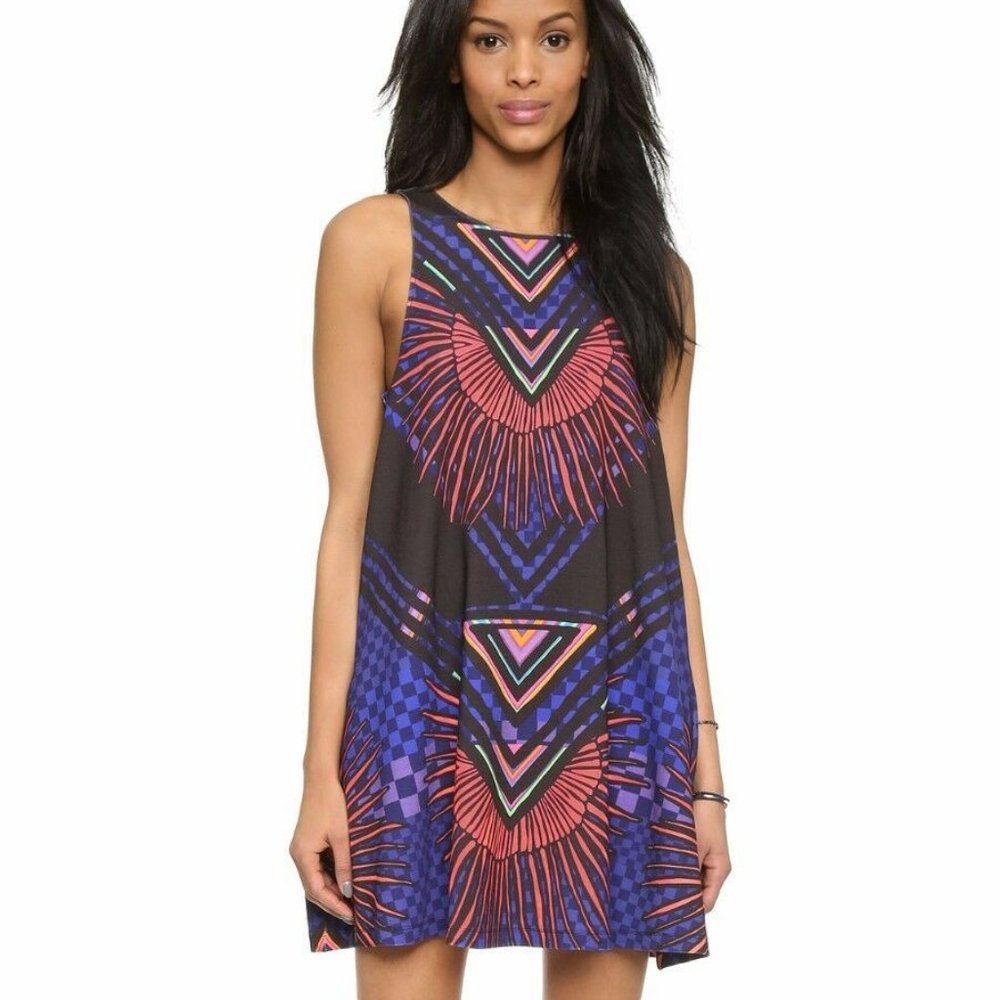 Mara Hoffman SwingDress Rainbow Palm Sleeveless S